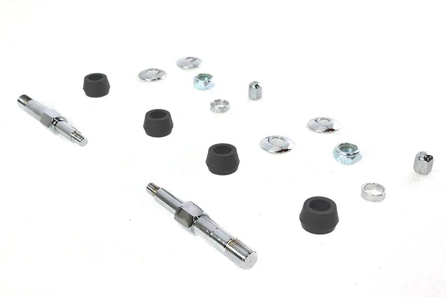 V-Twin Chrome Upper Rear Shock Stud Kit for Harley Davidson Fx Models - Part 7063CP by V-Twin
