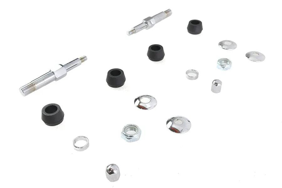 V-Twin Chrome Upper Rear Shock Stud Kit for Harley Davidson Fx Models - Part 7063CP by V-Twin
