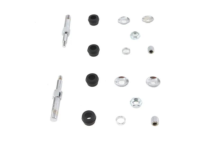 V-Twin Chrome Upper Rear Shock Stud Kit for Harley Davidson Fx Models - Part 7063CP by V-Twin