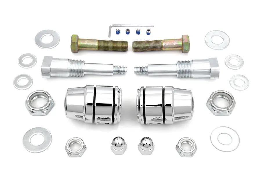 V-Twin Chrome Shock Stud Kit for Harley Davidson XL 1991-1993 by V-Twin