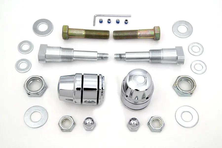 V-Twin Chrome Shock Stud Kit for Harley Davidson XL 1991-1993 by V-Twin
