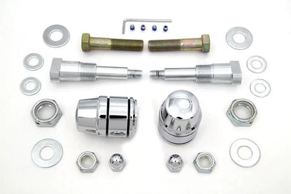 V-Twin Chrome Shock Stud Kit for Harley Davidson XL 1991-1993 by V-Twin