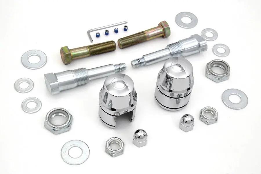V-Twin Chrome Shock Stud Kit for Harley Davidson XL 1991-1993 by V-Twin