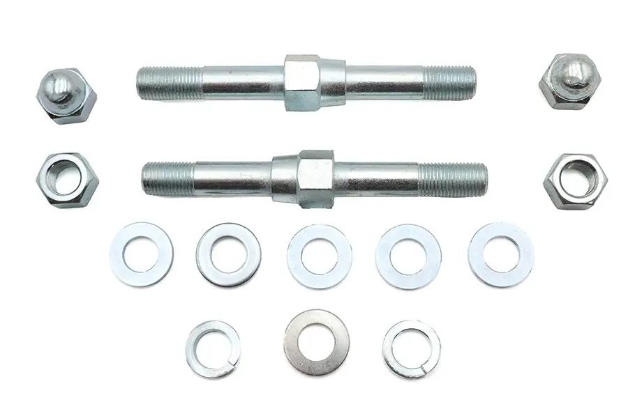 V-Twin Upper Shock Stud Mount Kit Zinc for Harley Davidson FXD Models by V-Twin