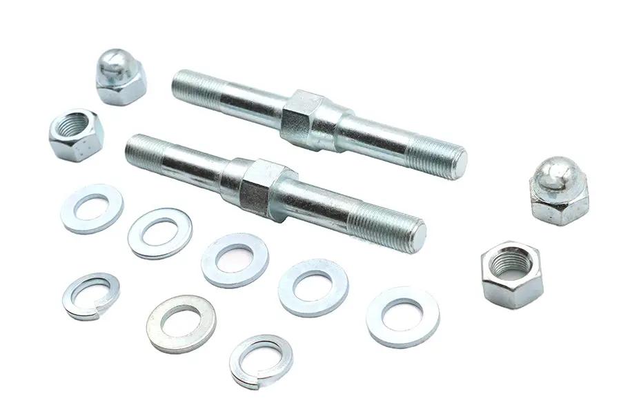 V-Twin Upper Shock Stud Mount Kit Zinc for Harley Davidson FXD Models by V-Twin