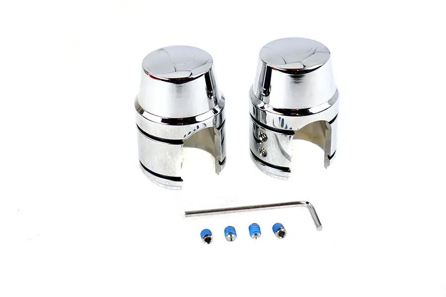 AEE Upper Shock Stud Cover Set Chrome for Harley Davidson XL (1990-1999) by AEE