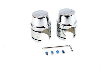 AEE Upper Shock Stud Cover Set Chrome for Harley Davidson XL (1990-1999) by AEE