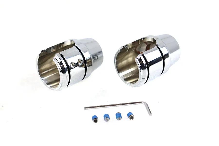 AEE Upper Shock Stud Cover Set Chrome for Harley Davidson XL (1990-1999) by AEE