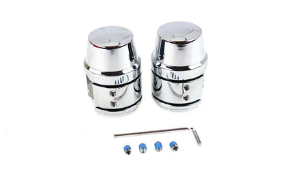 AEE Upper Shock Stud Cover Set Chrome for Harley Davidson XL (1990-1999) by AEE