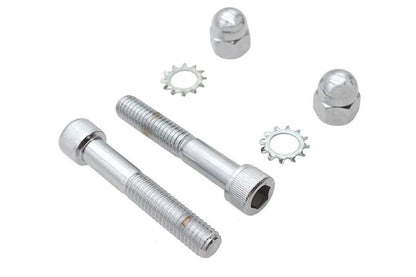 V-Twin Spring Fork Shock Hardware Mount Kit Chrome for Harley Davidson Models by V-Twin