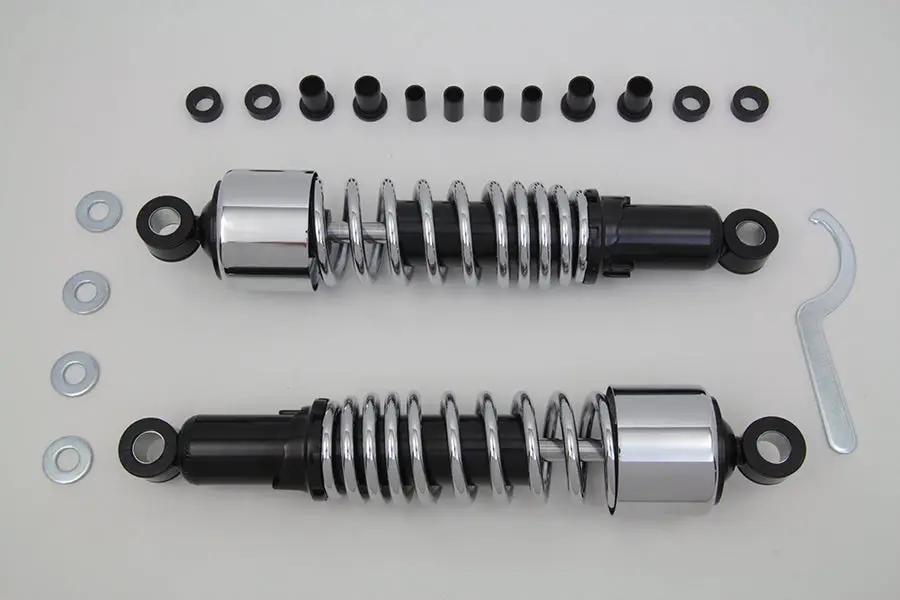 AEE 13 Inch FLT Shock Set Chrome for Harley Davidson FLHR (1999-2008) by AEE