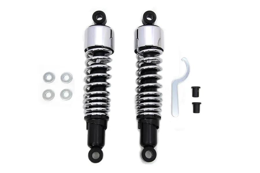 AEE 12-1/2 Inch FLT Shock Set Chrome for Harley Davidson FLHR (1999-2008) by AEE