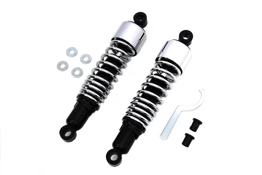 AEE 12-1/2 Inch FLT Shock Set Chrome for Harley Davidson FLHR (1999-2008) by AEE