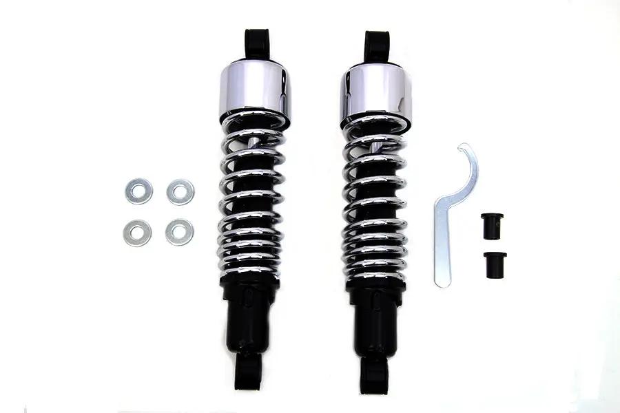 AEE 12-1/2 Inch FLT Shock Set Chrome for Harley Davidson FLHR (1999-2008) by AEE