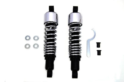 AEE 12-1/2 Inch FLT Shock Set Chrome for Harley Davidson FLHR (1999-2008) by AEE