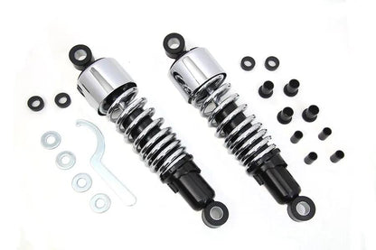 AEE 11-1/2 Inch FLT Shock Set Chrome for Harley Davidson FLHR Models by AEE