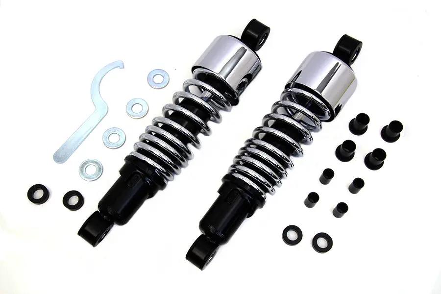 AEE 11-1/2 Inch FLT Shock Set Chrome for Harley Davidson FLHR Models by AEE