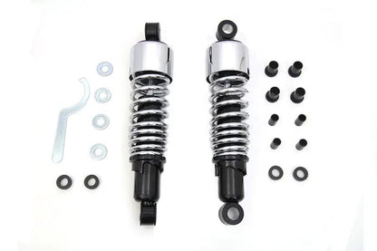 AEE 11-1/2 Inch FLT Shock Set Chrome for Harley Davidson FLHR Models by AEE