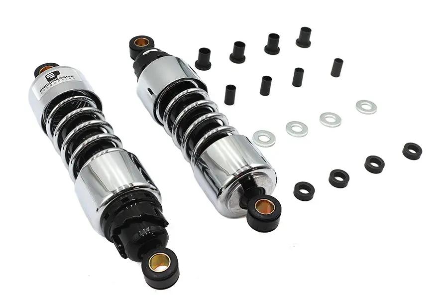 Progressive Suspension 12-1/2 inch Magnum 412 Series Shock Set for Harley Davidson FXD & FXR by Progressive Suspension
