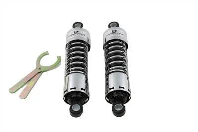Progressive Suspension 412 Series Shock Set for Harley Davidson XLH - 13.5 inch Chrome Shocks with Adjustable Spring Preload by Progressive Suspension