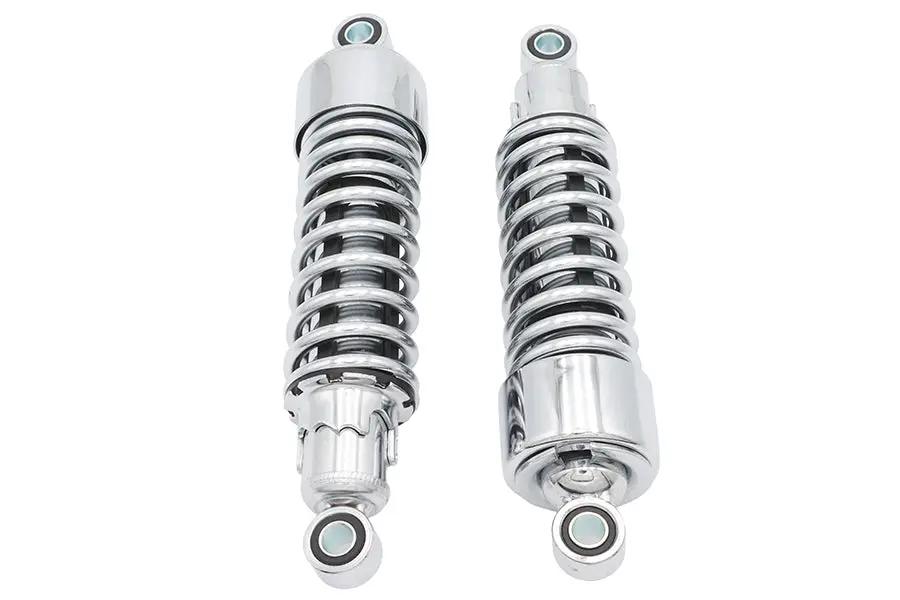 Ultima 10-1/2 inch Chrome Shock Set for Harley Davidson Motorcycles - Part 116-100 by Ultima