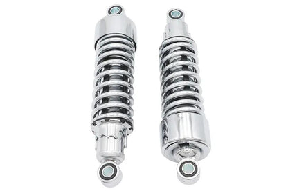 Ultima 10-1/2 inch Chrome Shock Set for Harley Davidson Motorcycles - Part 116-100 by Ultima