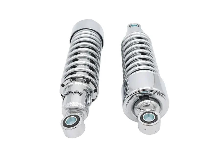 Ultima 10-1/2 inch Chrome Shock Set for Harley Davidson Motorcycles - Part 116-100 by Ultima