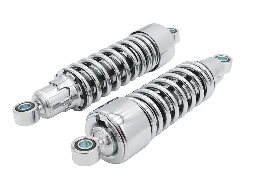 Ultima 10-1/2 inch Chrome Shock Set for Harley Davidson Motorcycles - Part 116-100 by Ultima