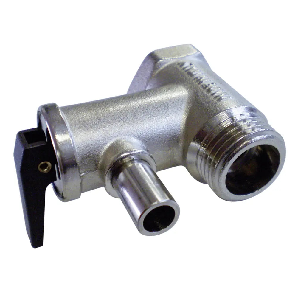 Quick Pressure Relief Valve for Sigmar & B3 Heaters, 1/2 Inch Brass Chrome Plated