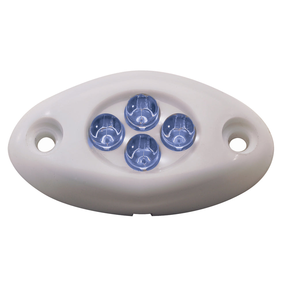 Innovative Lighting Courtesy Light 4-LED Surface Mount Blue LED with White Case