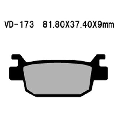 VESRAH Semi-Metallic Brake Pads VD-173 for Reliable Stopping Power