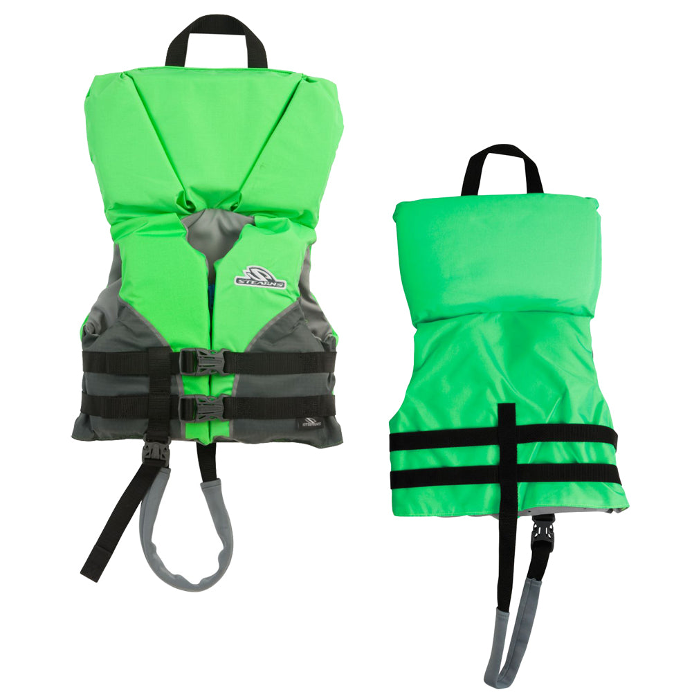 Stearns Infant Heads-Up Nylon Life Jacket with Grab Handle - Up to 30 lbs, Green