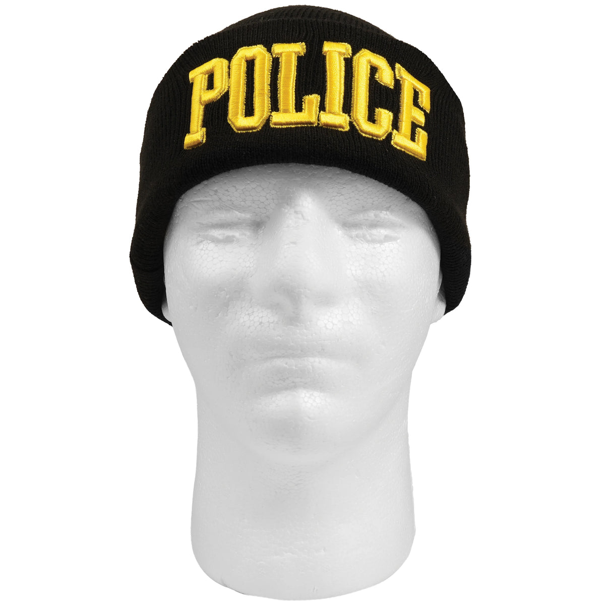 Rothco Deluxe Public Safety Embroidered Watch Cap, Black and Gold, Part Number 54490