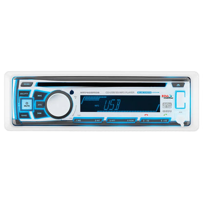 Boss Audio MR762BRGB Marine Stereo with AM/FM, CD, Bluetooth, and USB