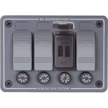 Blue Sea Systems Dual USB Charger for 24V Contura Mount – Reliable Marine Power Accessory
