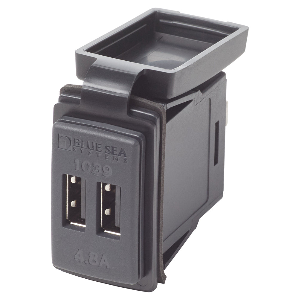 Blue Sea Systems Dual USB Charger for 24V Contura Mount – Reliable Marine Power Accessory