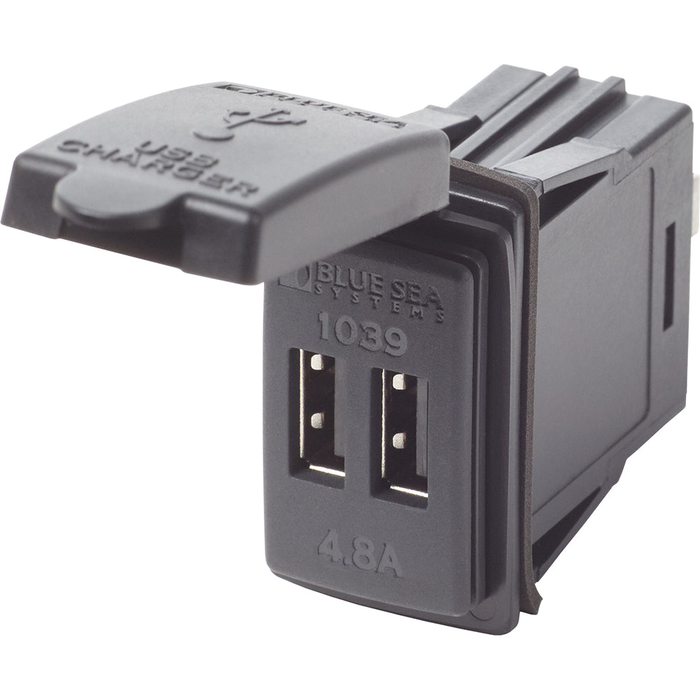 Blue Sea Systems Dual USB Charger for 24V Contura Mount – Reliable Marine Power Accessory