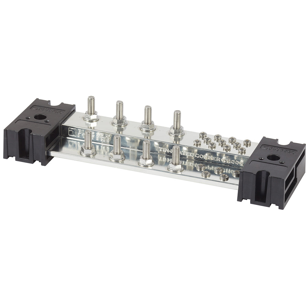 Blue Sea Systems PowerBar 1000 with 8 5/16" Terminal Studs and Cover for High-Current Wiring