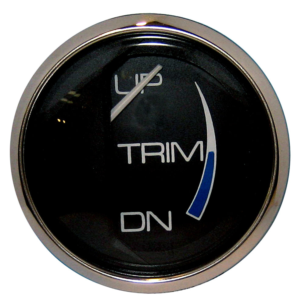 Faria Beede Instruments Chesapeake Black 2-Inch Trim Gauge for Mercury, Mariner, Mercruiser, Volvo DP, and Yamaha (2001+)