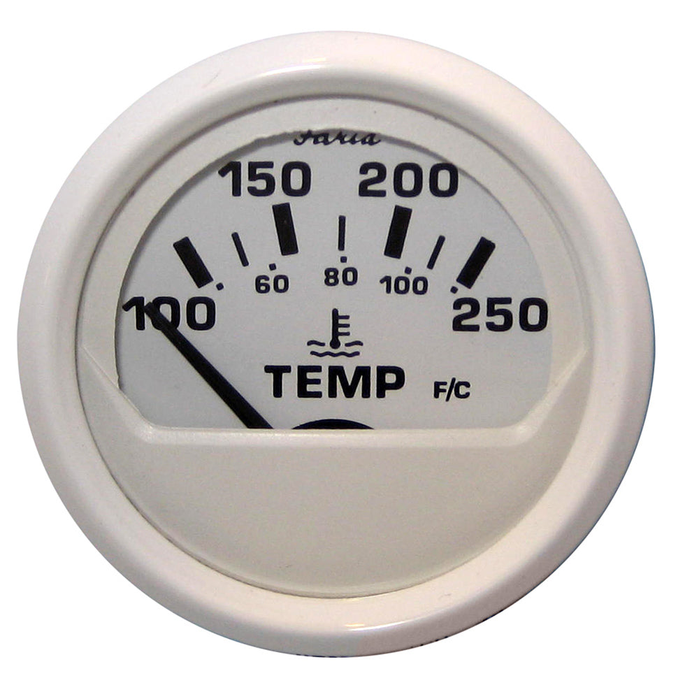 Faria Beede Instruments Dress White 2-Inch Water Temperature Gauge (100-250°F)