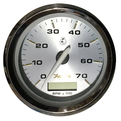Faria Beede Instruments Kronos 4-Inch Tachometer with Hourmeter - 7,000 RPM for Outboard Engines