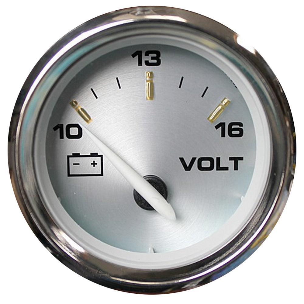 Faria Beede Instruments Kronos 2-Inch Voltmeter (10-16 Amps) for Marine and Automotive Applications