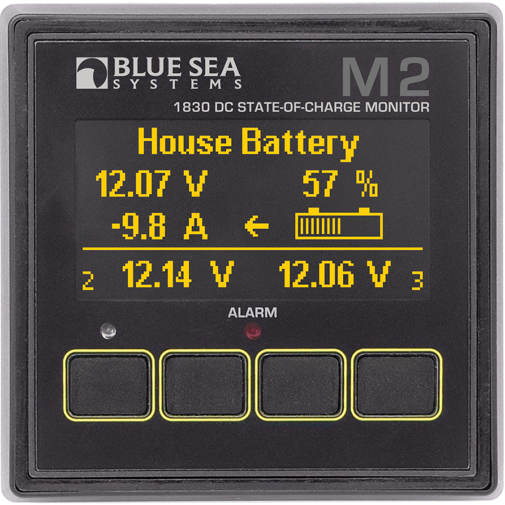 Blue Sea Systems 1830 M2 DC State of Charge Monitor for Batteries and Power Systems