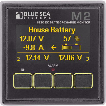 Blue Sea Systems 1830 M2 DC State of Charge Monitor for Batteries and Power Systems