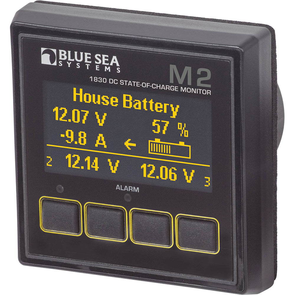 Blue Sea Systems 1830 M2 DC State of Charge Monitor for Batteries and Power Systems
