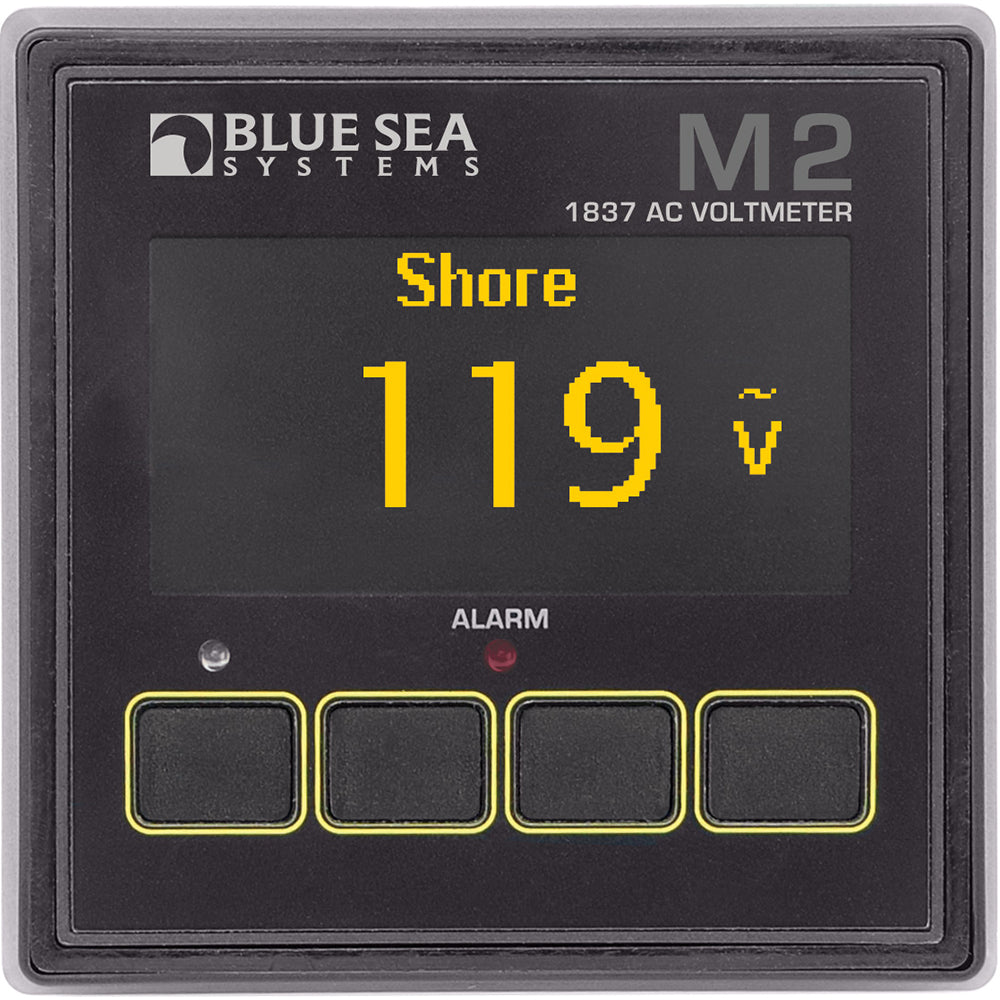 Blue Sea Systems 1837 M2 AC Voltmeter for Accurate Voltage Monitoring