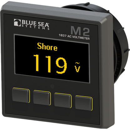 Blue Sea Systems 1837 M2 AC Voltmeter for Accurate Voltage Monitoring