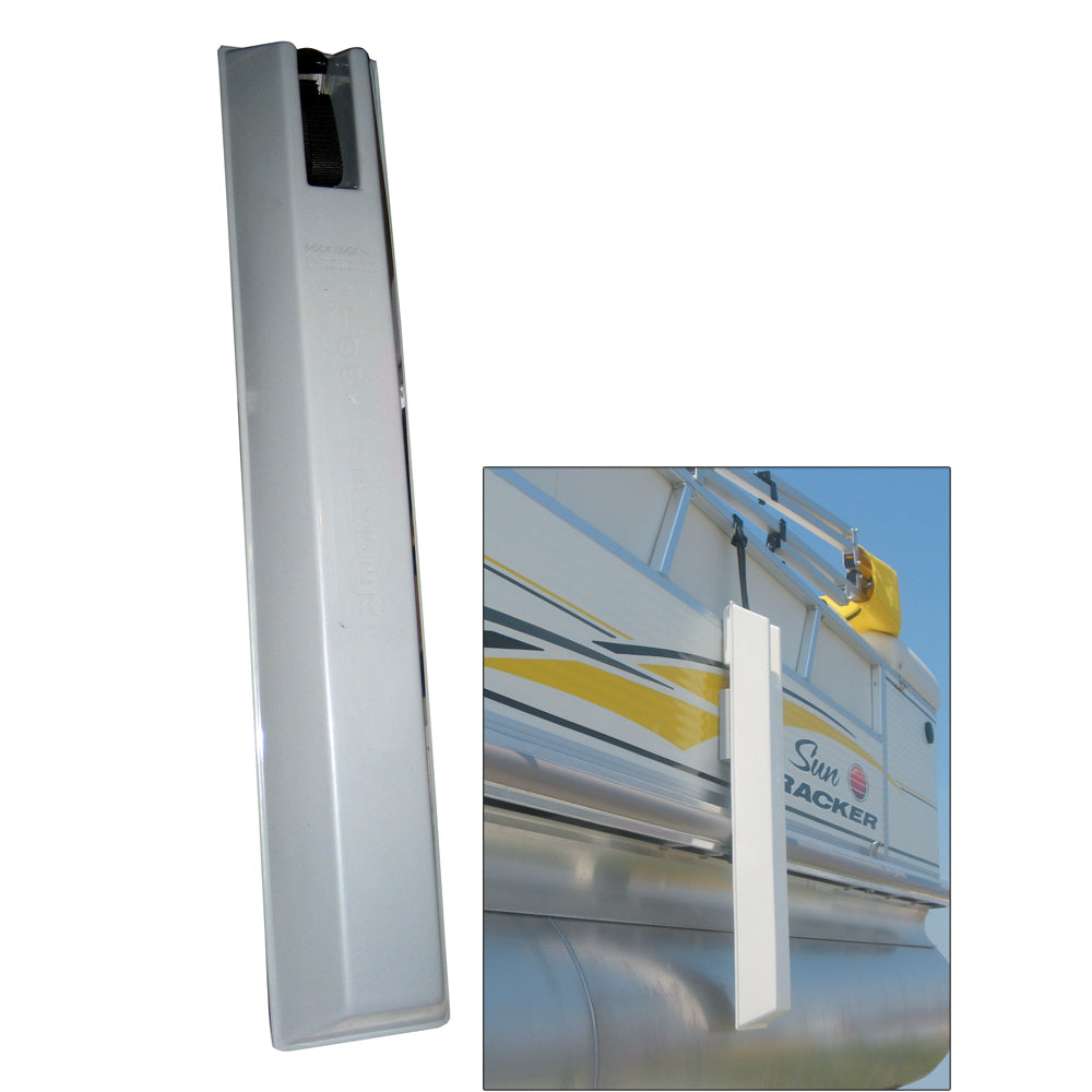 Dock Edge TOON Pontoon Boat Fender - 36 Inch Gray with Adjustable Protection System