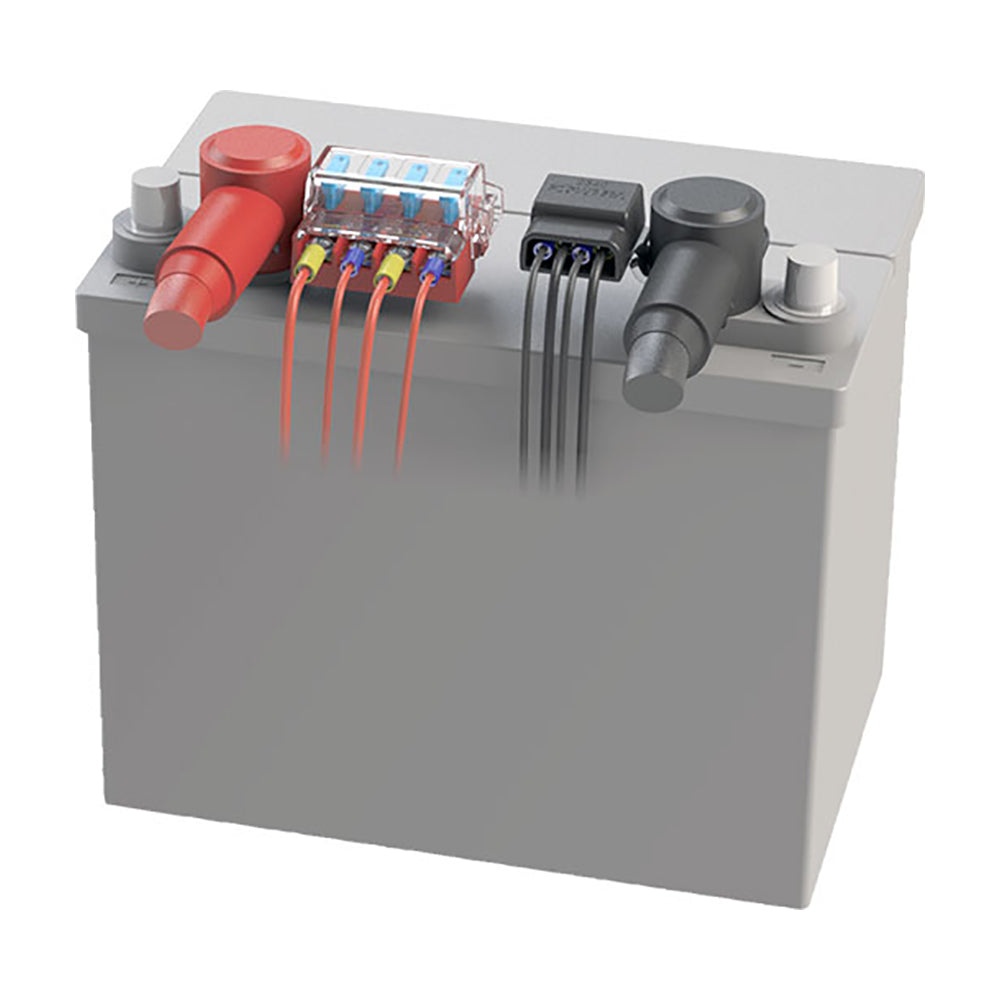 Blue Sea Systems 5024 ST-Blade Battery Terminal Mount Fuse Block Kit for Automotive and Marine Applications