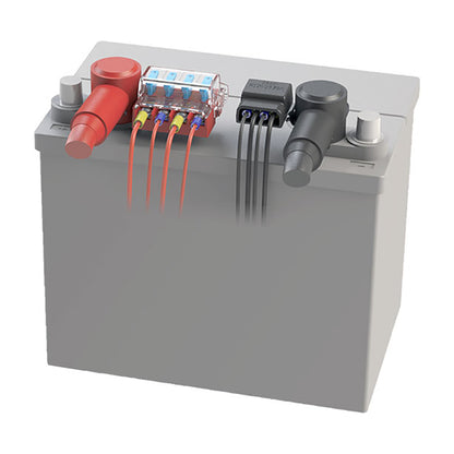 Blue Sea Systems 5024 ST-Blade Battery Terminal Mount Fuse Block Kit for Automotive and Marine Applications